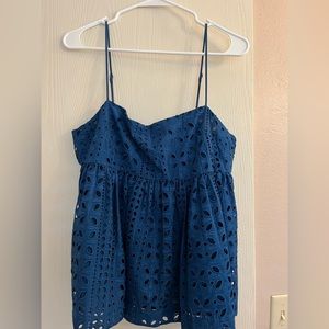 JCrew new without tags eyelet tank top size medium